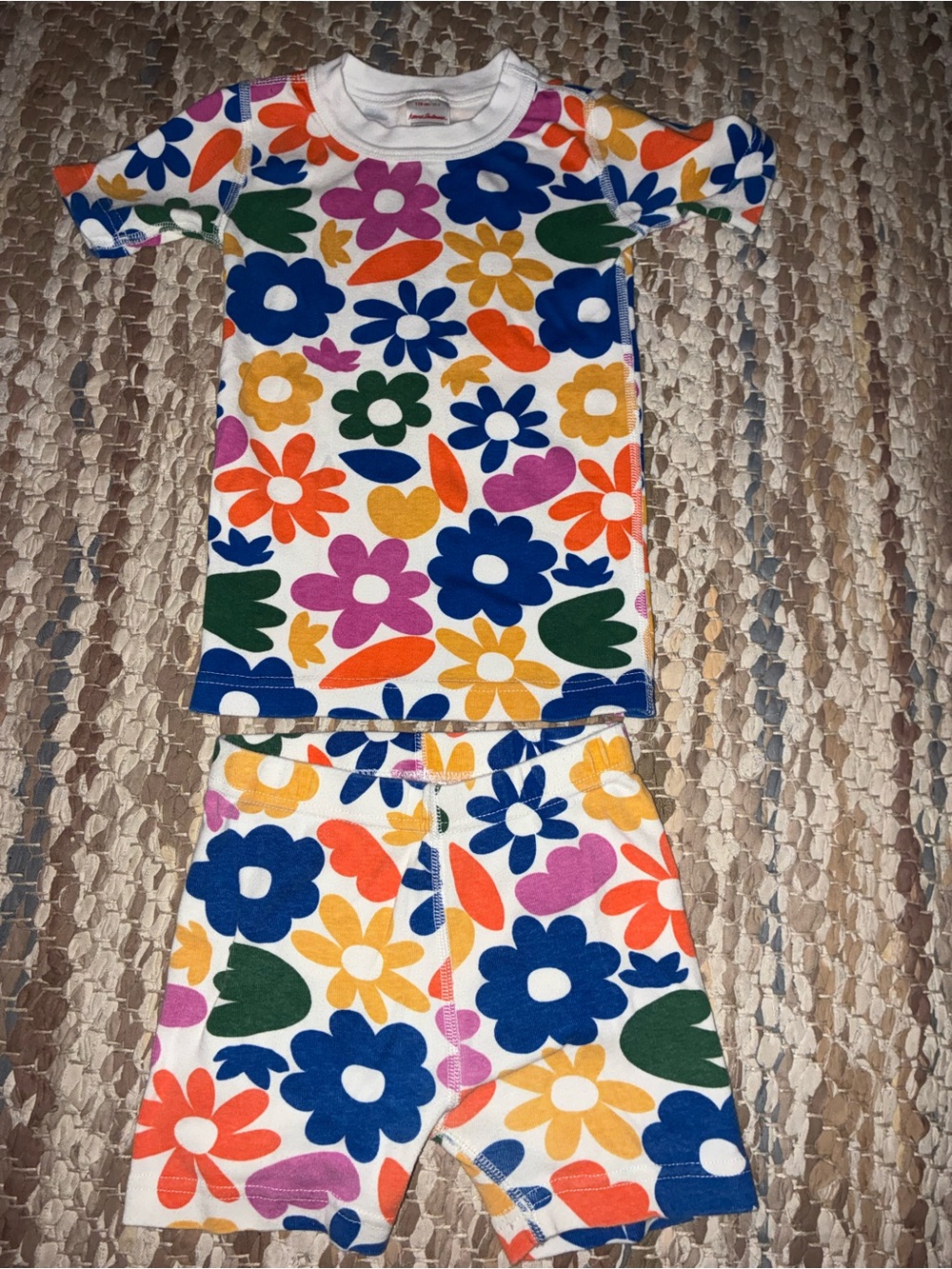 Kids Floral Pajama Set - Multicolor